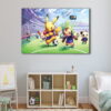 1 panel pokemon team canvas art