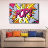 1 panel pop art explosion canvas art