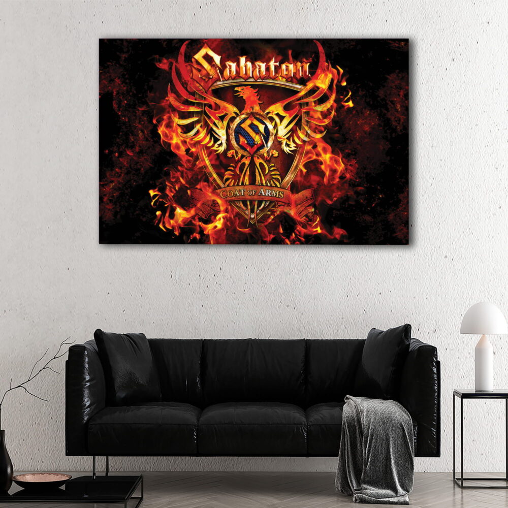 1 panel sabaton coat of arms canvas art