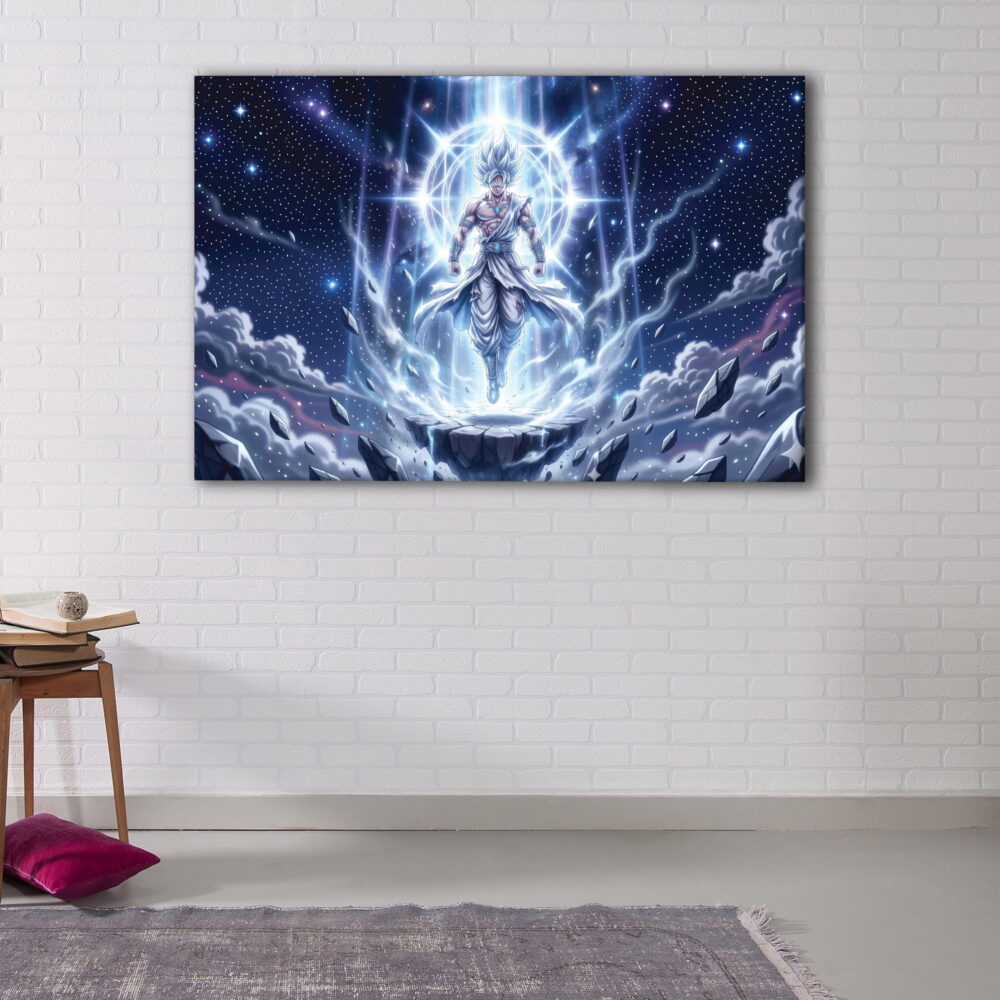 1 panel ssj blue canvas art