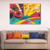 1 panel vibrant mountain escape canvas art