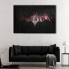 1 panels batman signal canvas art