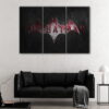 3 panels batman signal canvas art
