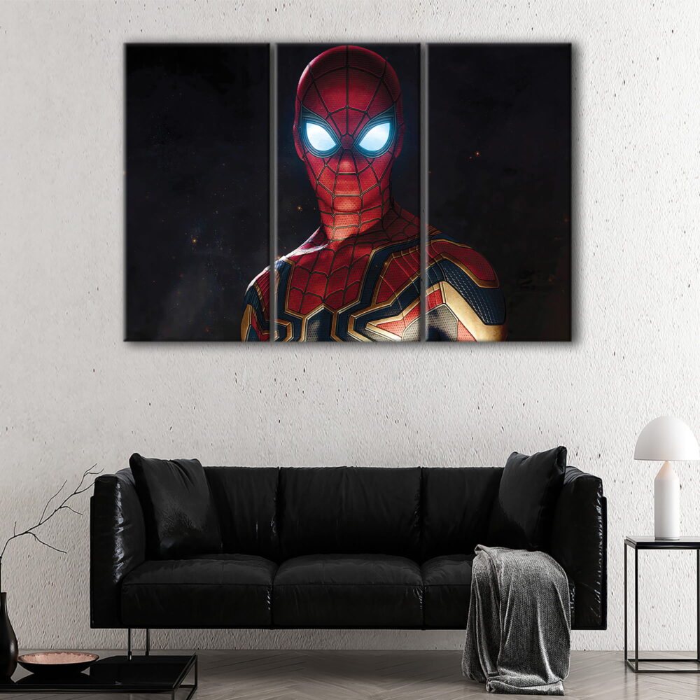 3 panels iron spider suit canvas art