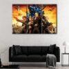 3 panels metal slug canvas art