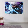 3 panels naruto storm canvas art