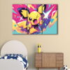 3 panels pikachu canvas art