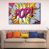 3 panels pop art explosion canvas art