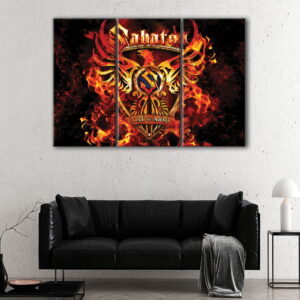 3 panels sabaton coat of arms canvas art