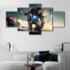 5 panels iron man fury canvas art