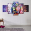 5 panels iron man infinity stones canvas art