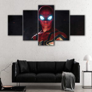 5 panels iron spider suit canvas art