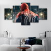5 panels mortal kombat dragon canvas art