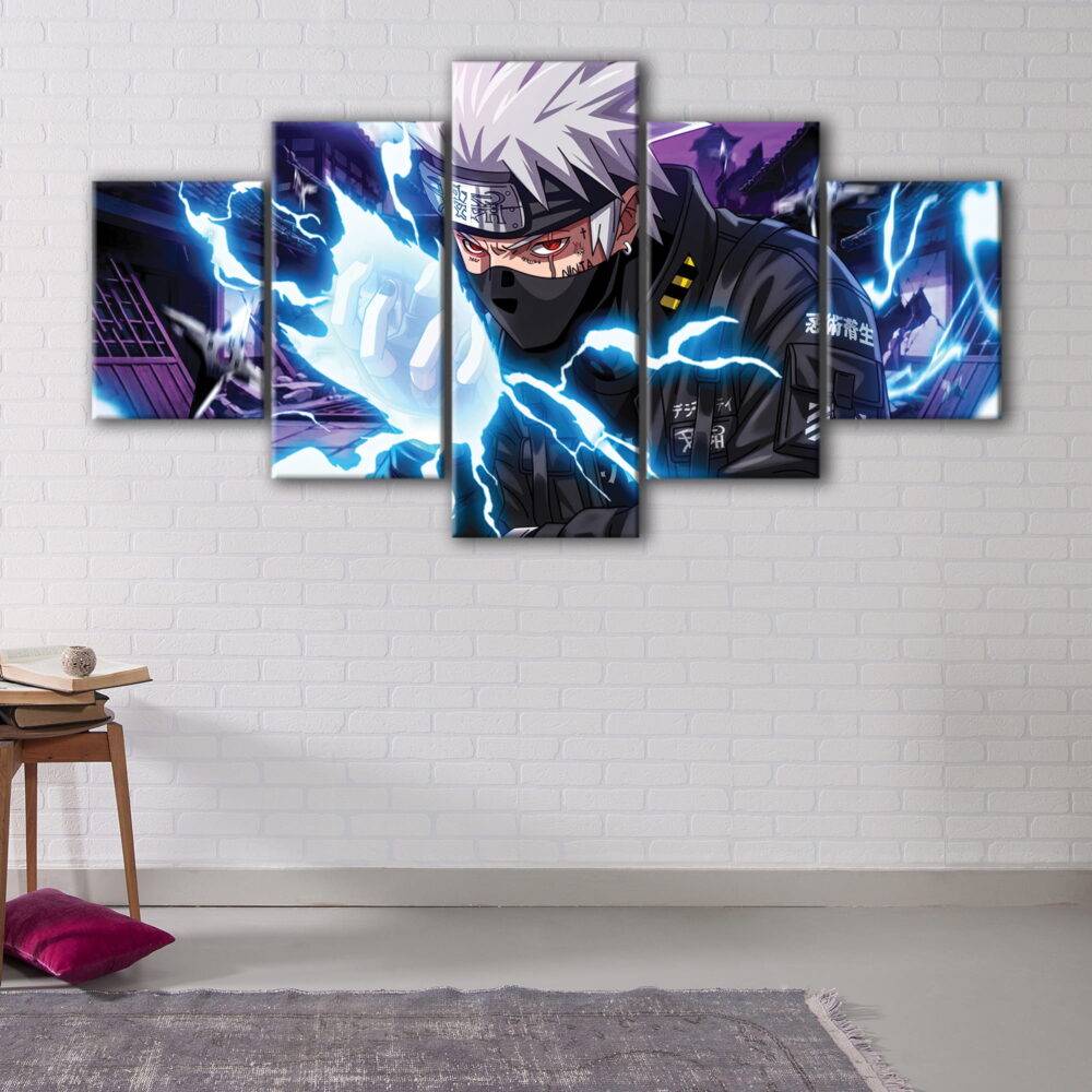 5 panels naruto storm canvas art