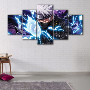 5 panels naruto storm canvas art