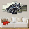 5 panels yamaha r1 canvas art