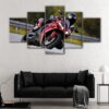 5 panels yamaha yzf-r1 canvas art