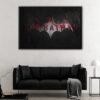 batman signal floating frame canvas