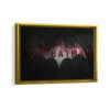 batman signal framed canvas gold frame