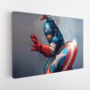 captain america shield stretched canvas