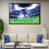 captain tsubasa floating frame canvas