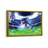 captain tsubasa framed canvas gold frame
