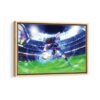 captain tsubasa framed canvas natural beige