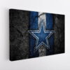 dallas cowboys logo stretched canvas