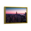 empire state tower framed canvas gold frame