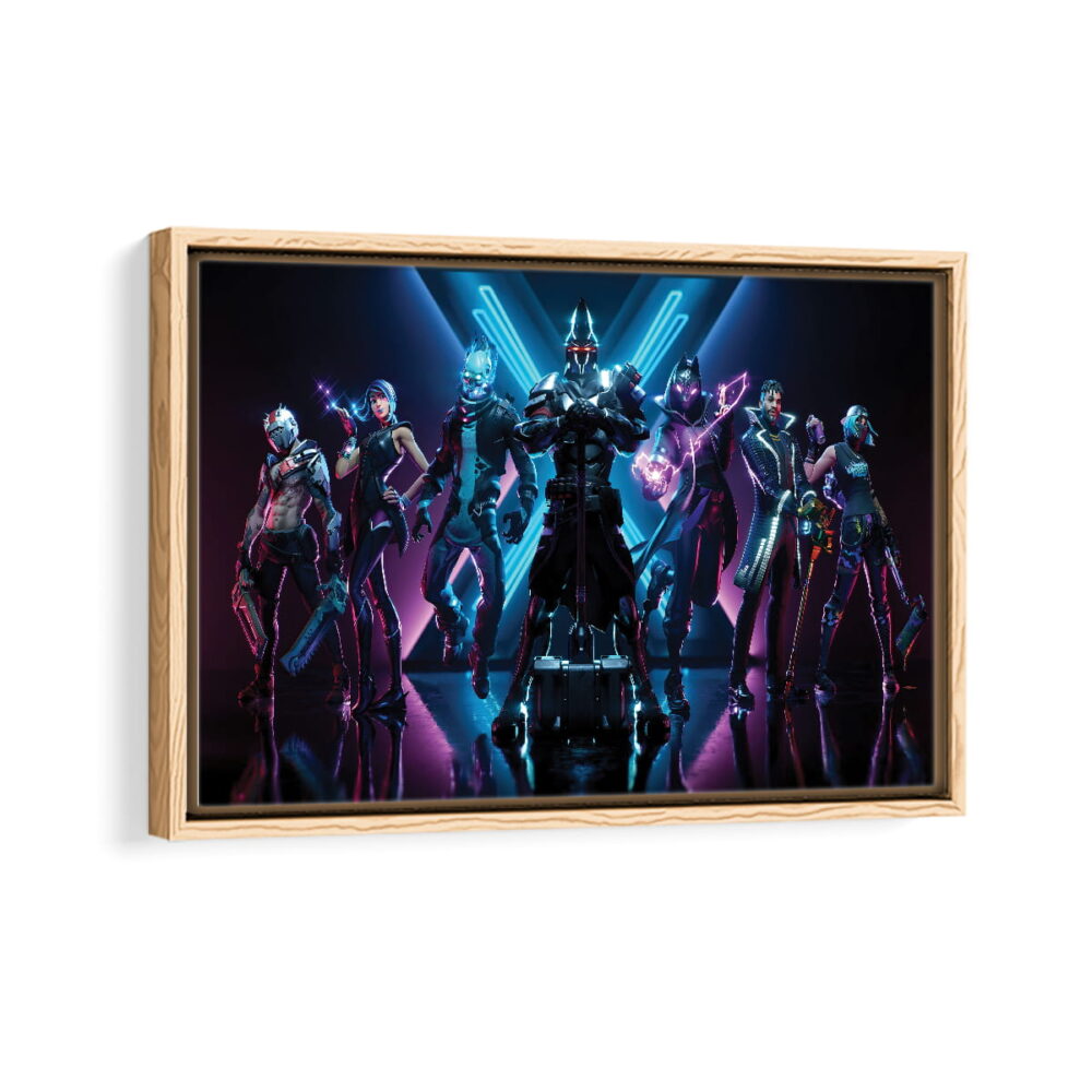 fortnite season x framed canvas natural beige