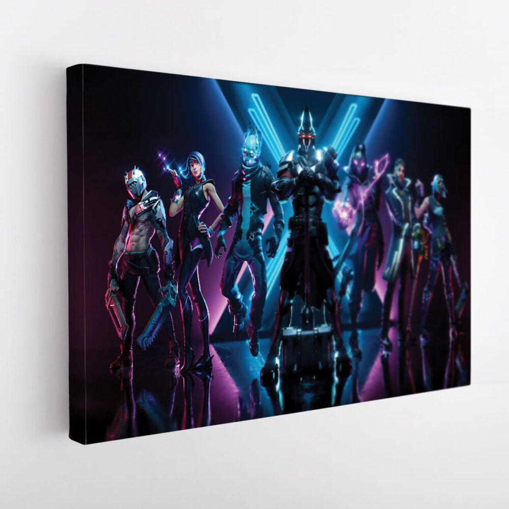 fortnite season x stretched canvas