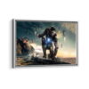 iron man fury framed canvas white frame