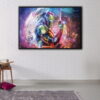 iron man infinity stones floating frame canvas