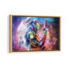iron man infinity stones framed canvas natural beige