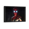 iron spider suit framed canvas black frame