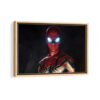 iron spider suit framed canvas natural beige