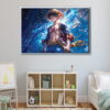 luffy scar floating frame canvas