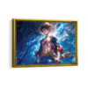 luffy scar framed canvas gold frame