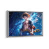 luffy scar framed canvas white frame