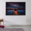 milky way pier floating frame canvas
