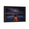 milky way pier framed canvas black frame