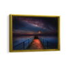 milky way pier framed canvas gold frame