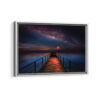 milky way pier framed canvas white frame