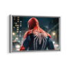 mortal kombat dragon framed canvas white frame