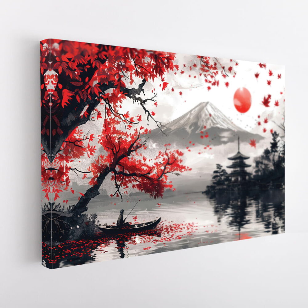 mount fuji stretched canvas
