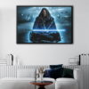 obi wan kenobi floating frame canvas