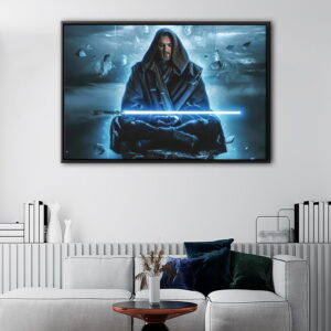 obi wan kenobi floating frame canvas
