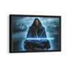 obi wan kenobi framed canvas black frame