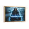 obi wan kenobi framed canvas natural beige