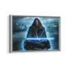 obi wan kenobi framed canvas white frame